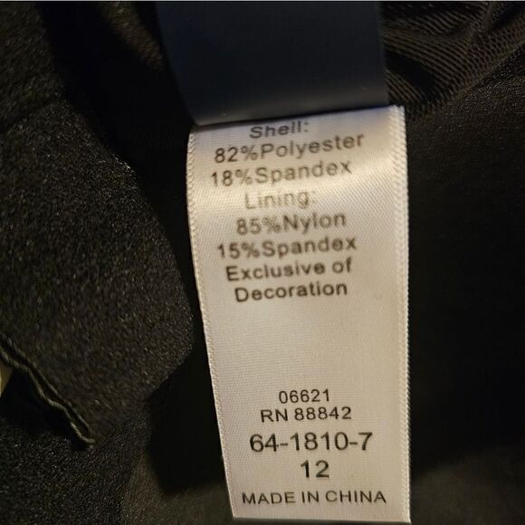 SWIMSUITS FOR ALL Flyaway Tankini Top Geometric Adjustable - Size 12 - Picture 10 of 10